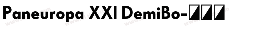 Paneuropa XXI DemiBo字体转换